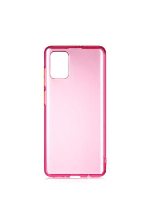 Samsung Galaxy A71 Uyumlu Kılıf Zore Bistro Kapak Pembe