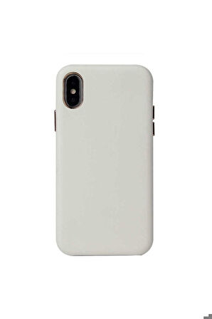 Apple iPhone X Uyumlu Kılıf Zore Eyzi Kapak Beyaz