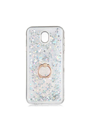 Samsung Galaxy J7 Pro Uyumlu Kılıf Zore Milce Kapak Gümüş