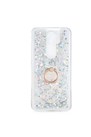 Xiaomi Redmi Note 8 Pro Uyumlu Kılıf Zore Milce Kapak Gümüş