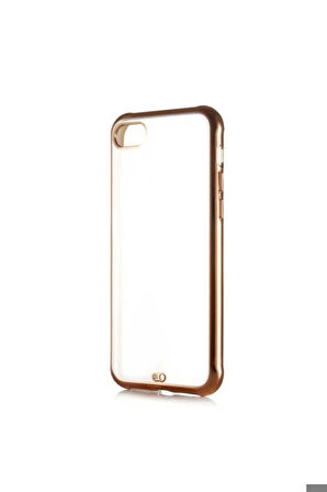 Apple iPhone 7 Uyumlu Kılıf Zore Voit Kapak Gold