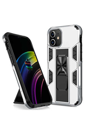 Apple iPhone 12 Pro Uyumlu Kılıf Zore Volve Kapak Gri