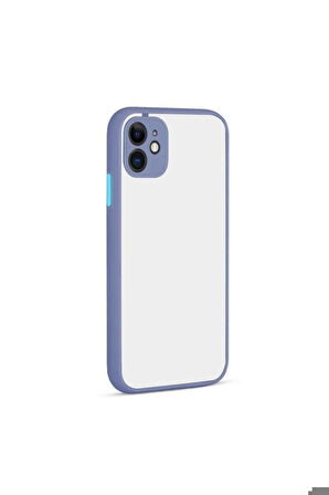 Apple iPhone 11 Uyumlu Kılıf Zore Hux Kapak Mor