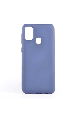 Samsung Galaxy M21 Uyumlu Kılıf Zore Premier Silikon Kapak Lacivert