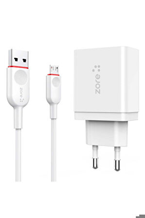Zore XMac Serisi ZR-X2 Micro 2 in 1 Şarj Seti