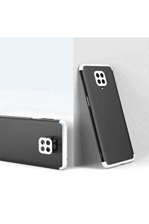Xiaomi Redmi Note 9 Pro Uyumlu Kılıf Zore Ays Kapak Siyah-Gri