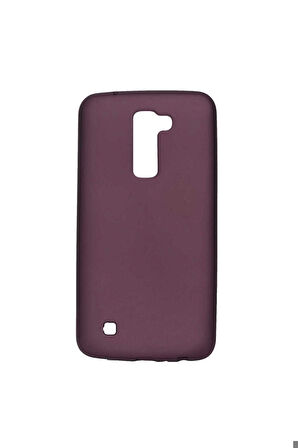 LG K10 Uyumlu Kılıf Zore Premier Silikon Kapak Mürdüm
