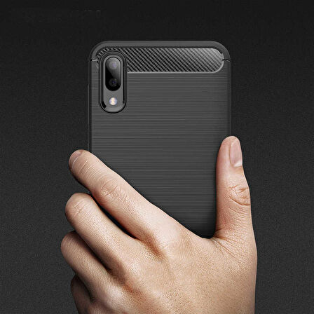 Samsung Galaxy M10 Uyumlu Kılıf Zore Room Silikon Kapak Gri