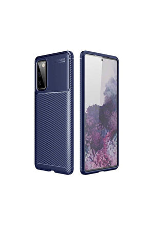 Samsung Galaxy S20 FE Uyumlu Kılıf Zore Negro Silikon Kapak Lacivert