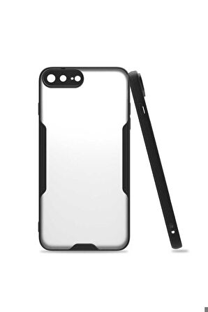 Apple iPhone 8 Plus Uyumlu Kılıf Zore Parfe Kapak Siyah