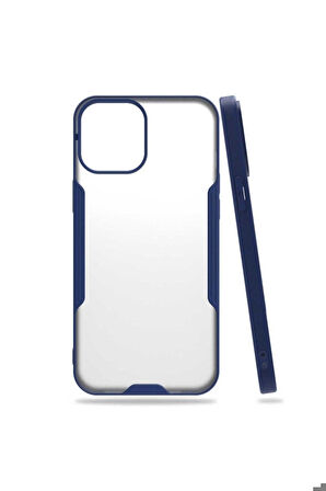 Apple iPhone 12 Mini Uyumlu Kılıf Zore Parfe Kapak Lacivert