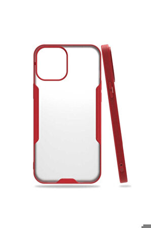 Apple iPhone 12 Uyumlu Kılıf Zore Parfe Kapak Kırmızı