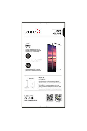 Apple iPhone 12 Pro Max Uyumlu Zore EKS Cam Ekran Koruyucu