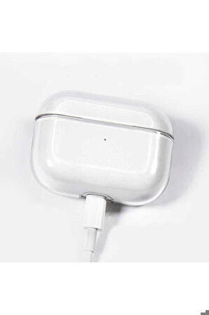 Apple Airpods Pro Uyumlu Kılıf Şeffaf Sert Kristal Zore Airbag 14 Kılıf