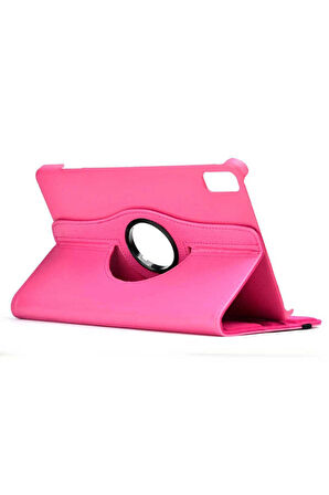 Huawei MatePad 10.4 Uyumlu Zore Dönebilen Standlı Kılıf Pembe
