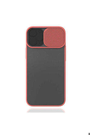 Apple iPhone 12 Mini Uyumlu Kılıf Zore Lensi Kapak Pembe Açık