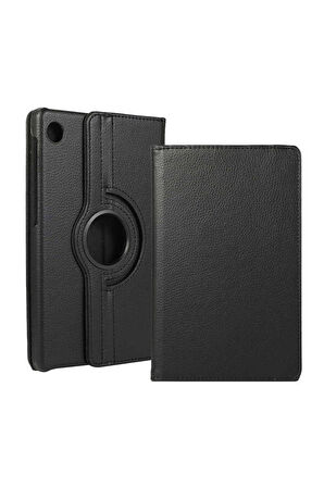 Huawei MatePad T10S Uyumlu Zore Dönebilen Standlı Kılıf Siyah