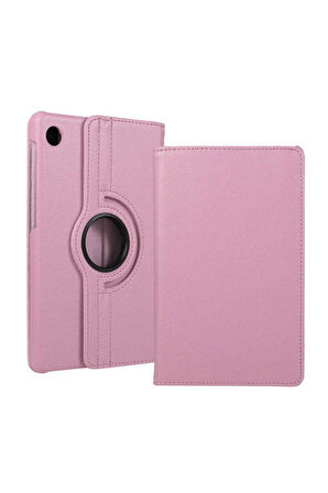 Huawei MatePad T10 Uyumlu Zore Dönebilen Standlı Kılıf Pembe Açık