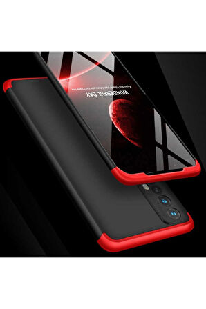 Realme 7 Uyumlu Kılıf Zore Ays Kapak Siyah-Gri