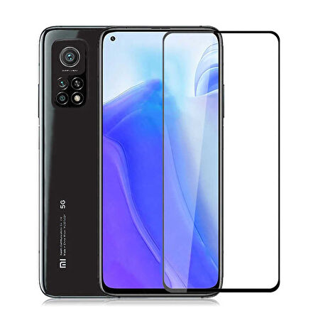 Xiaomi Mi 10T Pro 5G Uyumlu Zore Kenarları Kırılmaya Dayanıklı Cam Ekran Koruyucu