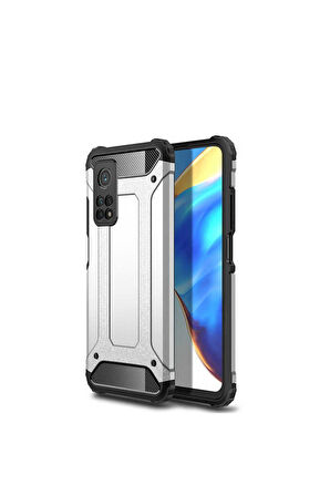 Xiaomi Mi 10T Pro 5G Uyumlu Kılıf Zore Crash Silikon Kapak Gri