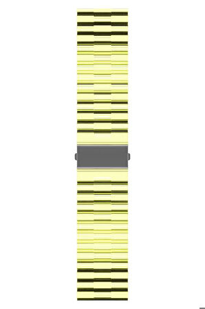 Huawei Honor Magic 2 46mm 22mm Uyumlu Kordon Şeffaf Renkli Transparan KRD-27 Kayış Sarı