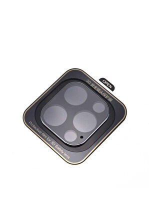 Apple iPhone 12 Pro Uyumlu Zore Kamera Koruyucu Siyah