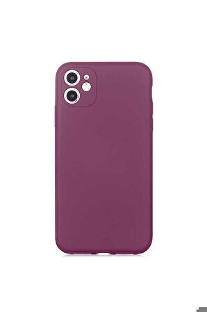 Apple iPhone 11 Uyumlu Kılıf Zore Mara Kapak Mürdüm