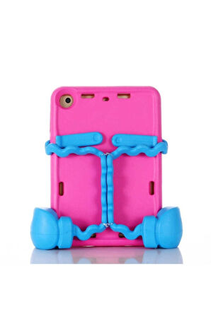 Apple iPad Mini 4 Uyumlu Zore Eva Boxer Tablet Silikon Pembe Koyu