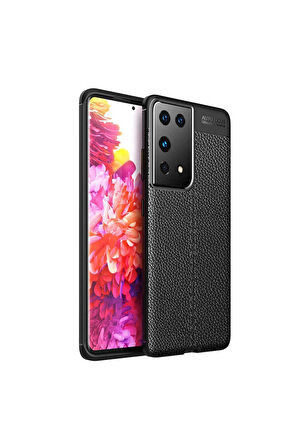 Samsung Galaxy S21 Ultra Uyumlu Kılıf Zore Niss Silikon Kapak Siyah