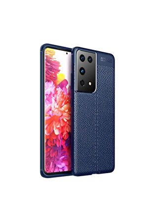 Samsung Galaxy S21 Ultra Uyumlu Kılıf Zore Niss Silikon Kapak Lacivert