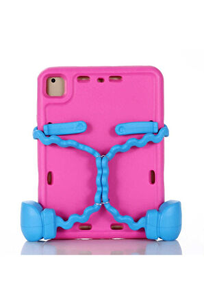 Apple iPad 6 Air 2 Uyumlu Zore Eva Boxer Tablet Silikon Pembe Koyu