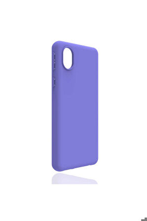 Samsung Galaxy A01 Core Uyumlu Kılıf Zore Biye Silikon Mor