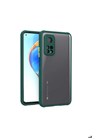 Xiaomi Mi 10T Pro 5G Uyumlu Kılıf Zore Kaff Kapak Koyu Yeşil