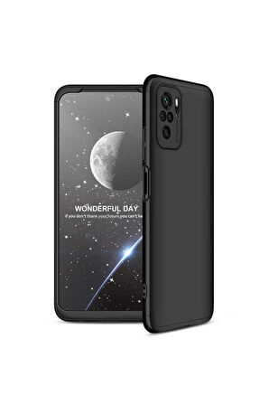 Xiaomi Redmi Note 10S Uyumlu Kılıf Zore Ays Kapak Siyah