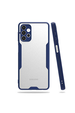 Samsung Galaxy A32 4G Uyumlu Kılıf Zore Parfe Kapak Lacivert