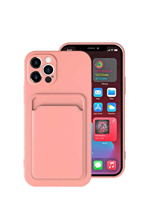 Apple iPhone 12 Pro Max Uyumlu Kılıf Zore Ofix Kapak Pembe