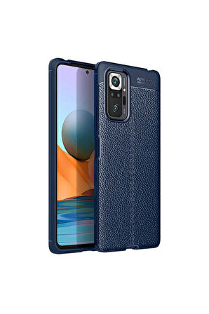 Xiaomi Redmi Note 10 Pro Uyumlu Kılıf Zore Niss Silikon Kapak Lacivert