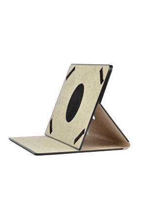 Zore Unik Universal 8 İnç Dönebilen Standlı Kılıf Gold