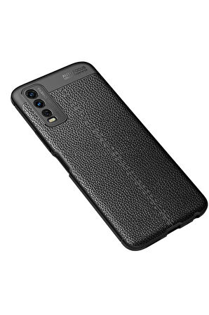 Vivo Y20S Uyumlu Kılıf Zore Niss Silikon Kapak Siyah