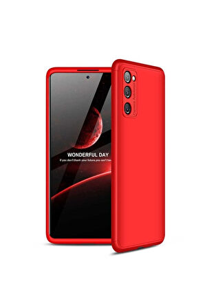 Samsung Galaxy S20 FE Uyumlu Kılıf Zore Ays Kapak Kırmızı