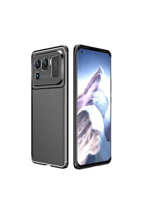 Xiaomi Mi 11 Ultra Uyumlu Kılıf Zore Negro Silikon Kapak Siyah