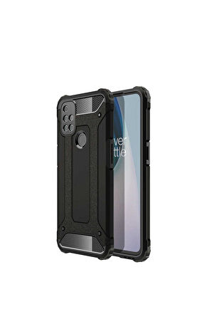 OnePlus Nord N10 5G Uyumlu Kılıf Zore Crash Silikon Kapak Siyah