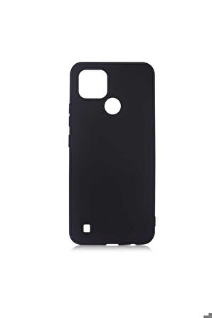 Realme C21 Uyumlu Kılıf Zore Premier Silikon Kapak Siyah