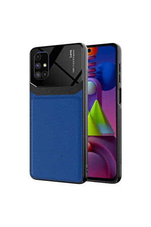 Samsung Galaxy M51 Uyumlu Kılıf Zore Emiks Kapak Lacivert