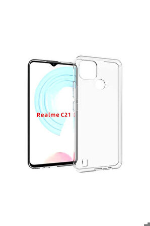 Realme C21 Uyumlu Kılıf Zore Süper Silikon Kapak