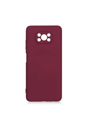 Xiaomi Poco X3 Uyumlu Kılıf Zore Mara Lansman Kapak Koyu Mor