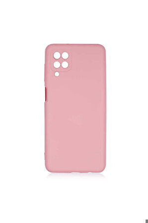 Samsung Galaxy A12 Uyumlu Kılıf Zore Mara Lansman Kapak Pembe Açık