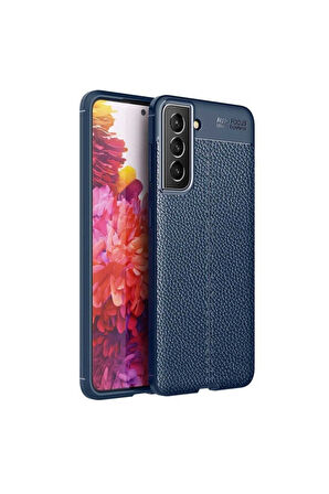 Samsung Galaxy S21 FE Uyumlu Kılıf Zore Niss Silikon Kapak Lacivert
