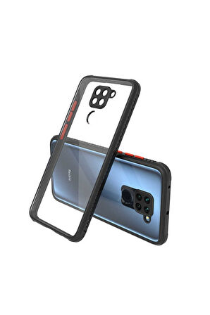 Xiaomi Redmi Note 9 Uyumlu Kılıf Zore Kaff Kapak Siyah